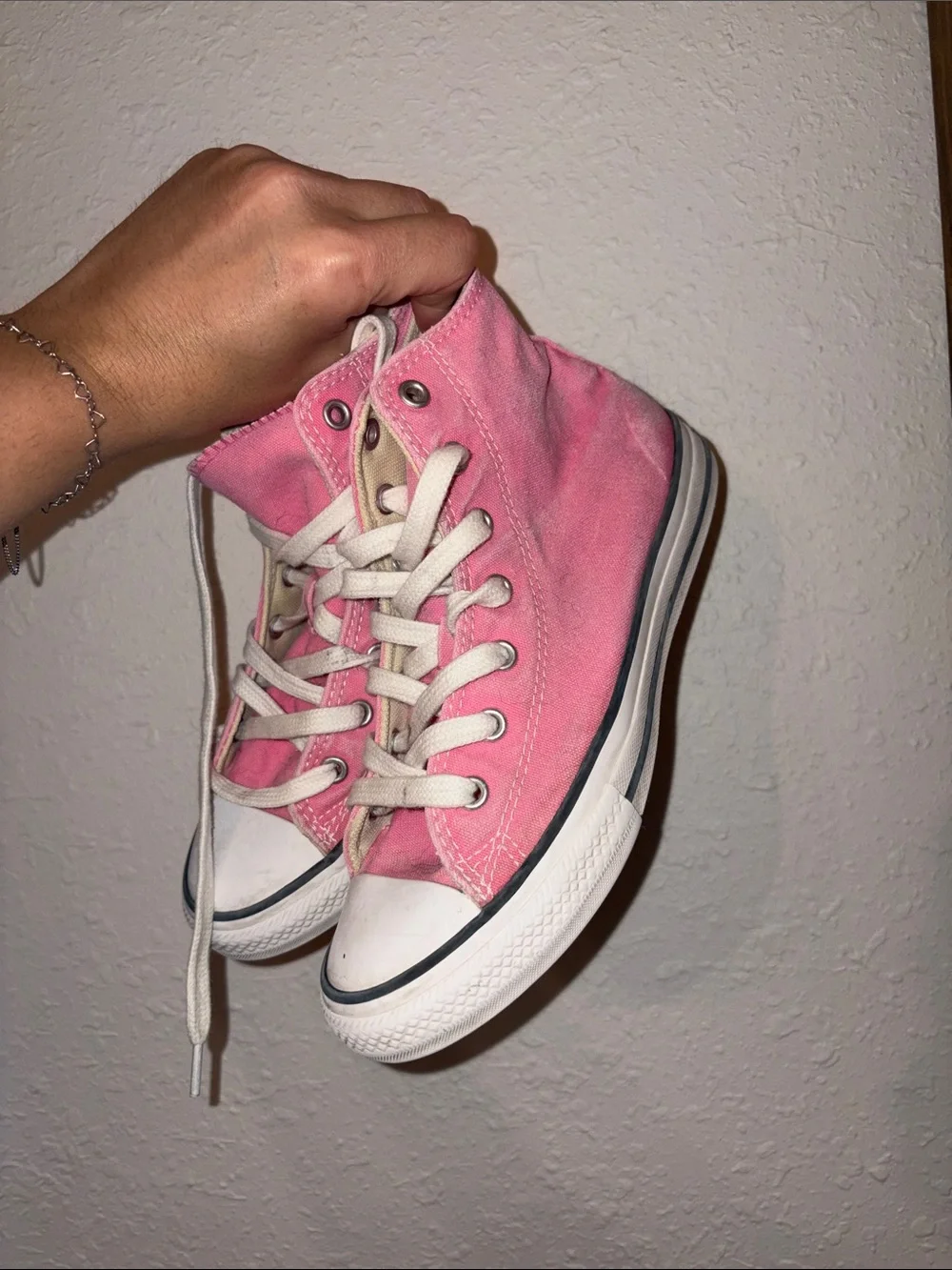 Converse Pink High-Top Canvas Sneakers